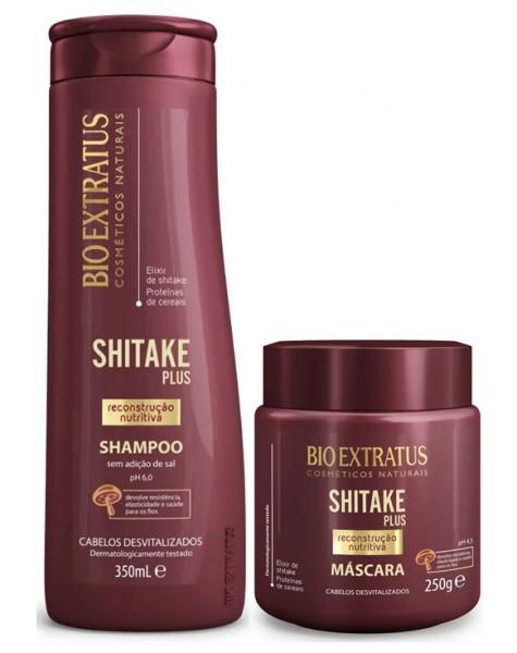 Kit Shitake Plus Shampoo 350ml + Másc. 250g - Bio Extratus