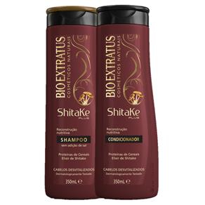 Kit Shitake Shampoo 350ml+Condicionador 350ml Bio Extratus