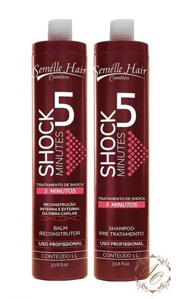 Kit Shock 5 Manutenção Shampoo + Balm - Semélle Hair Profissional - Semelle Hair
