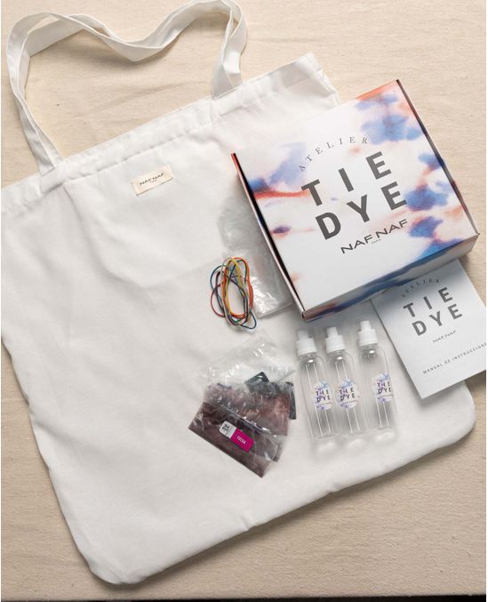 Kit Shopping Bag Atelier Tie Dye - Crudo Única