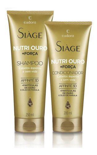 Kit Siage Nutri Ouro Shampoo 250ml + Condicionador 200ml - Eudora