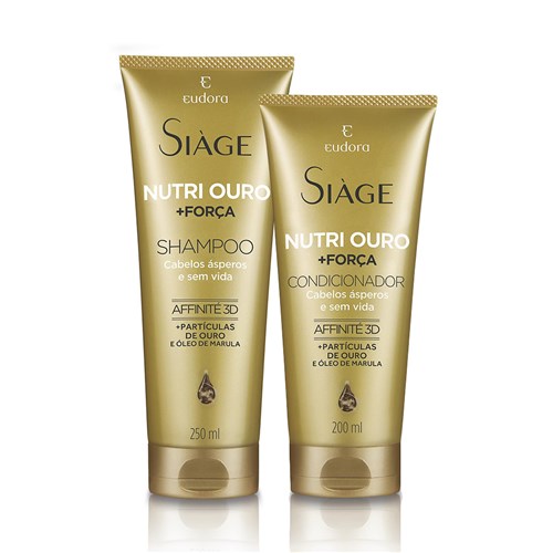 Kit Siàge Nutri Ouro: Shampoo + Condicionador