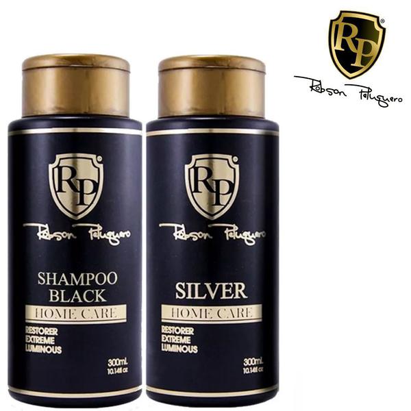 Kit Silver Shampoo e Mascara 2x300ml Rp Robson Peluquero