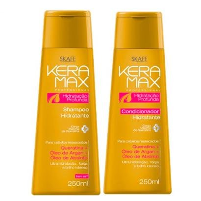 Kit Skafe Keramax Hidratação Profunda Shampoo + Condicionador