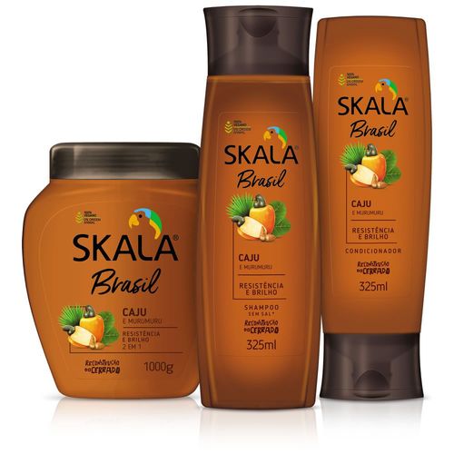 Kit Skala Brasil Shampoo+condicionador + Mascara Caju e Murumuru