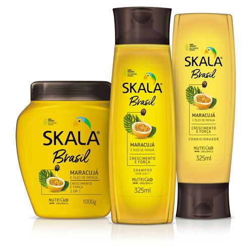 Kit Skala Brasil Shampoo+condicionador + Mascara Maracujá e Óleo de Patauá