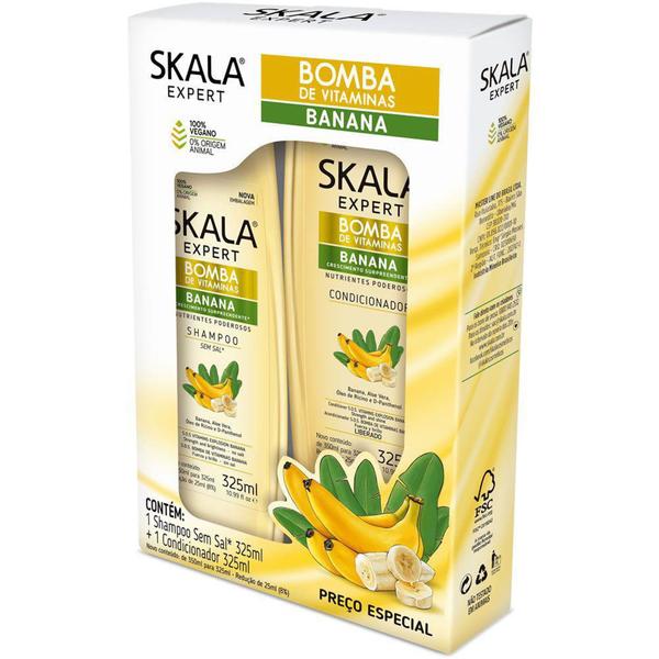 Kit Skala Shampoo + Condicionador Bomba de Vitaminas Banana 650ml