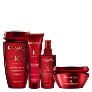 Kit Soleil Kérastase - Shampoo + CC Crème + Máscara + Fluido Protetor Kit