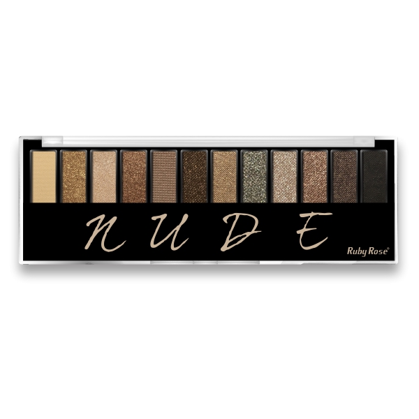Kit Sombras 12 Cores Nudes Ruby Rose Hb-9911