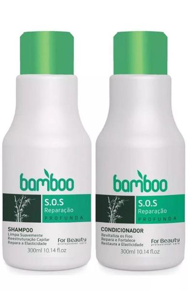 Kit Sos Bamboo Shampoo e Condicionador 300ml - For Beauty
