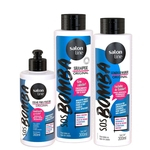 Kit SOS Bomba Original Shampoo + Condicionador + Creme de Pentear 300ml