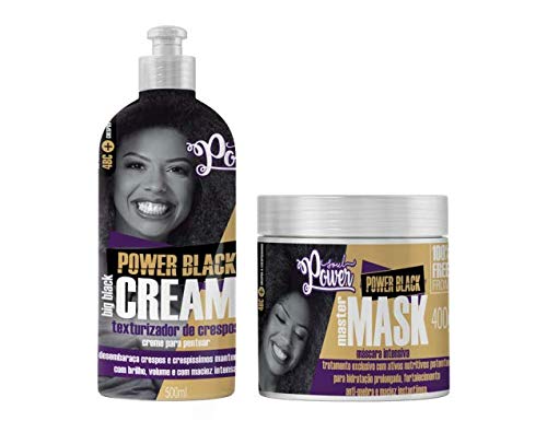 Kit Soul Power Creme Pentear Black Big e Mascara Black Maste