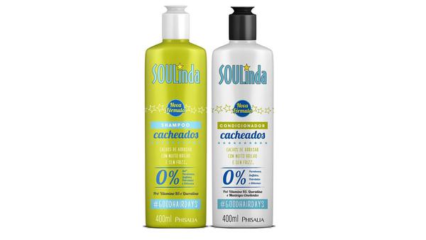 Kit Soulinda Condicionador Cachos 4000ml + Shampoo Cachos 400ml