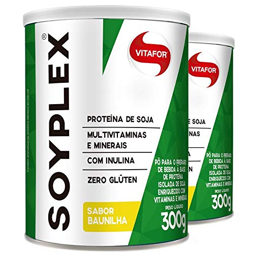 Kit 2 SoyPlex Proteína de Soja Vitafor 300g Baunilha