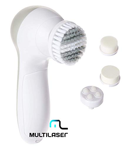 Kit Spa Escova Facial Massageador 4 em 1 Limpeza Profunda Multilaser