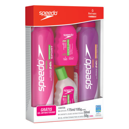 Kit Speedo Women 2 Desodorantes + Sabonete Líquido - Biotropic