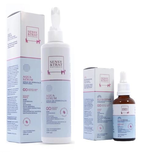 Kit Spray de Hidratação Profunda Aqua Serum Sensy & Trat + Blend Repair Sensy & Trat - Centagro