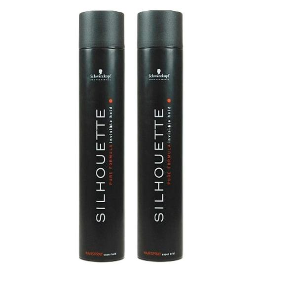 Kit 2 Spray Schwarzkopf Silhouette Hair Fixador 500ml