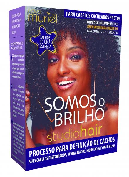 Kit Studio Hair Somos o Brilho Cabelos para Cacheados Pretos - Muriel