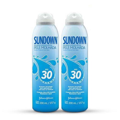 Kit Sundown Protetor Solar Pele Molhada Fps 30 Spray