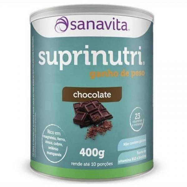Kit 3 Suprinutri Ganho de Peso Sanavita Chocolate 400g
