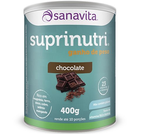 Kit 2 Suprinutri Ganho de Peso - Sanavita - Chocolate - 400g