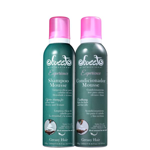 Kit Sweet Hair Experience Mousse Greasy Hair Duo (2 Produtos)