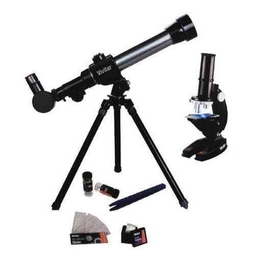 Kit Telescópio e Microscópio Mod Vivtelmic20