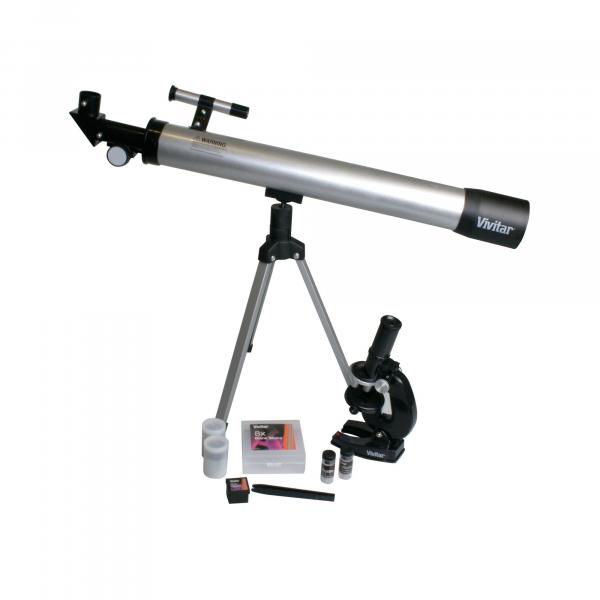 Kit Telescópio e Microscópio Vivtelmic30 - Vivitar