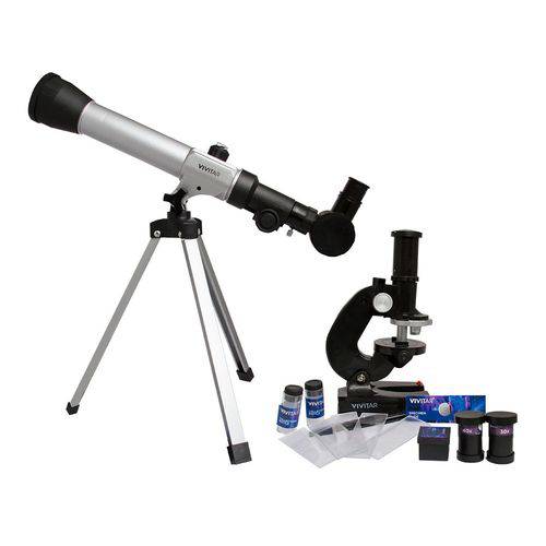 Kit Telescópio e Microscópio