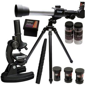 Kit Telescopio Microscopio Infantil +Tripe VIVTELMIC 20