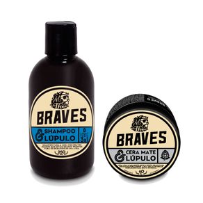 Kit The Braves Shampoo e Cera Conjunto