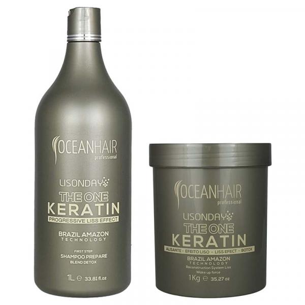 Kit The One Keratin Lisonday Sistema de Reconstrução Botox + Shampoo Lisonday - Ocean Hair - Oceanhair