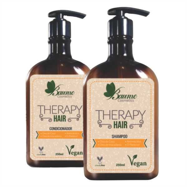 Kit Therapy Hair Vegano Baume Cosmetics - Shampoo + Condicionador 250ml