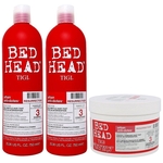 Kit Tigi Bed Head Resurrection Shampoo 750ml Condicionador 750ml e Máscara 200g