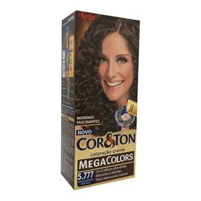 Kit Tintura Cor & Ton Megacolors - Marrom Intenso Profundo 5.777