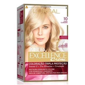Kit Tintura Imédia Excellence L`Oréal Louro Claríssimo 10