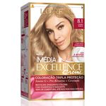 Kit Tintura Imédia Excellence L'Oréal Louro Sueco 8.1