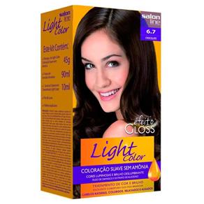 Kit Tintura Light Color Salon Line - Ligth Color 6.7 Chocolate
