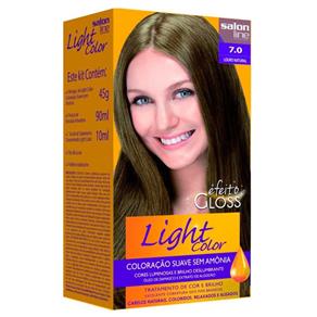 Kit Tintura Light Color Salon Line - Ligth Color 7.0 Louro Claro