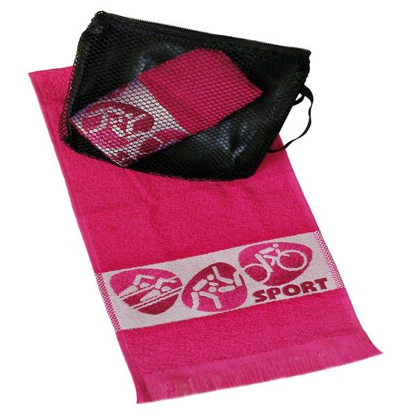 Kit Toalha para Academia 2 Peças Rosa Pink - Toalhas São Carlos
