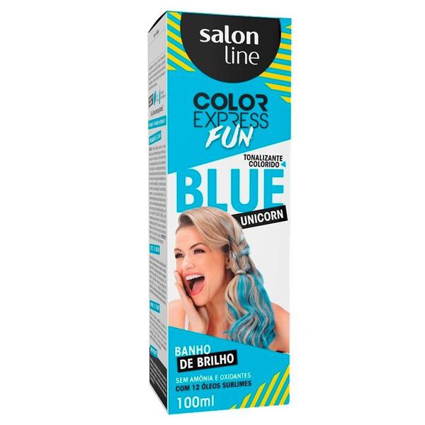 Kit Tonal Color Express Fun Salon Line Blue Unicorn 100g
