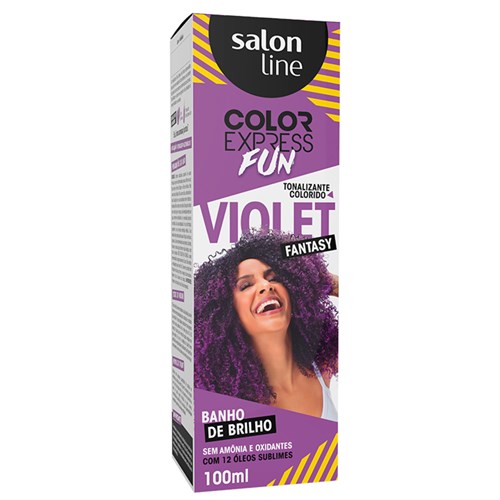 Kit Tonalizante Color Express Fun Salon Line Violet Fantasy 100G