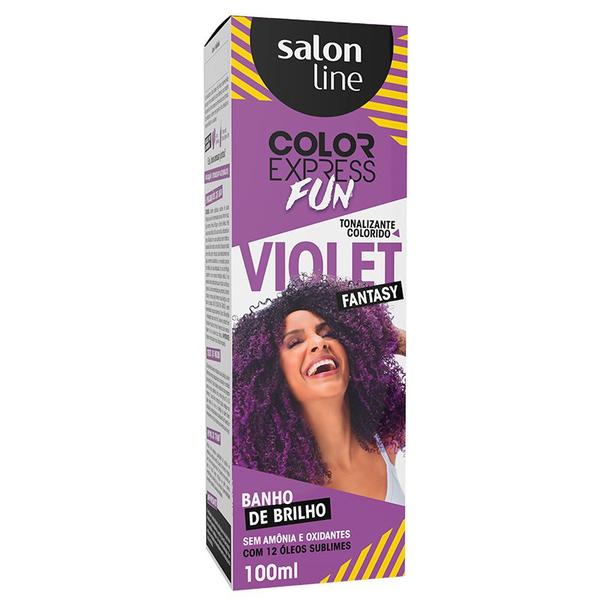 Kit Tonalizante Color Express Fun Salon Line Violet Fantasy 100ml