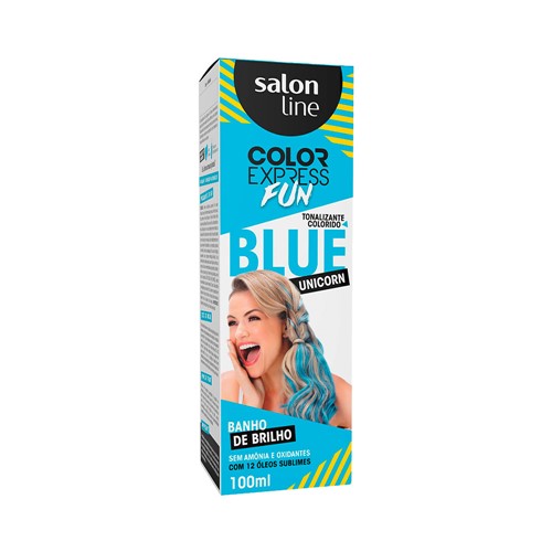 Kit Tonalizante Salon Line Color Express Blue Unicorn 100ml