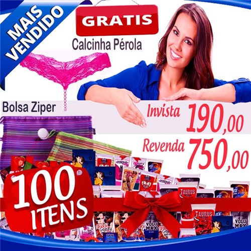 Kit Top Revenda Mega Lucro (100 Itens) - Jeito Sexy