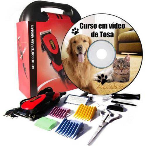 Kit Tosador de Pelos Pet Cães Gatos-Pet2505 110v