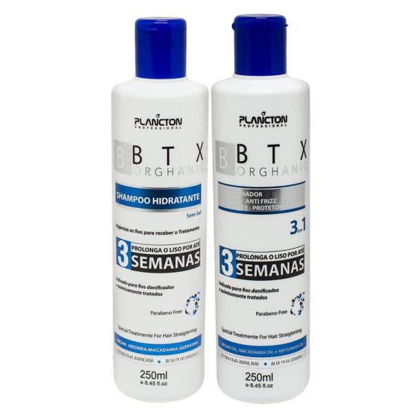Kit Tratamento Btx Orghanic Plancton Shampoo e Condicionador 2x250ml