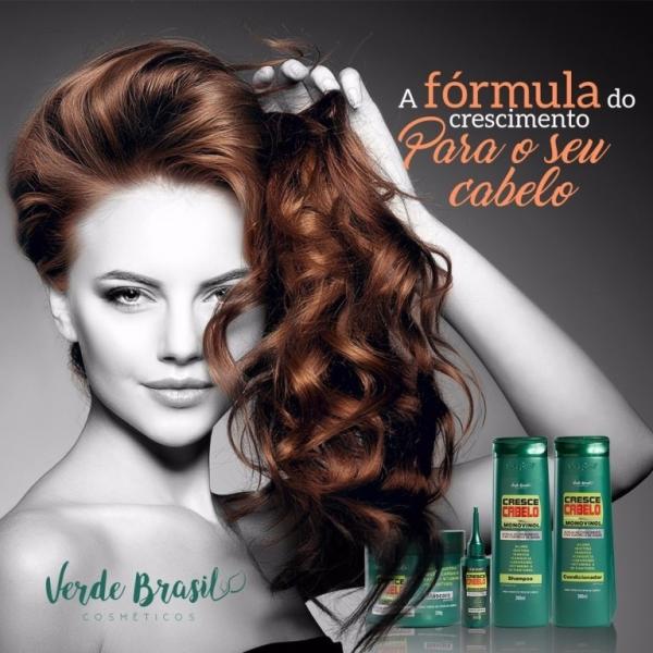 Kit Tratamento Cresce Cabelo Capilar Hair Nutriente Aluma - Verde Brasil