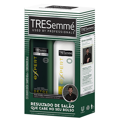 Kit Tresemmé Detox Capilar Shampoo 400ml + Condicionador 200ml - Tresemme